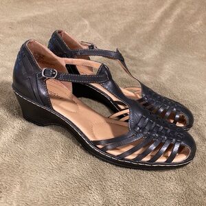 NIB Vintage I Love Comfort Emilia Leather Sandals Size 9M
